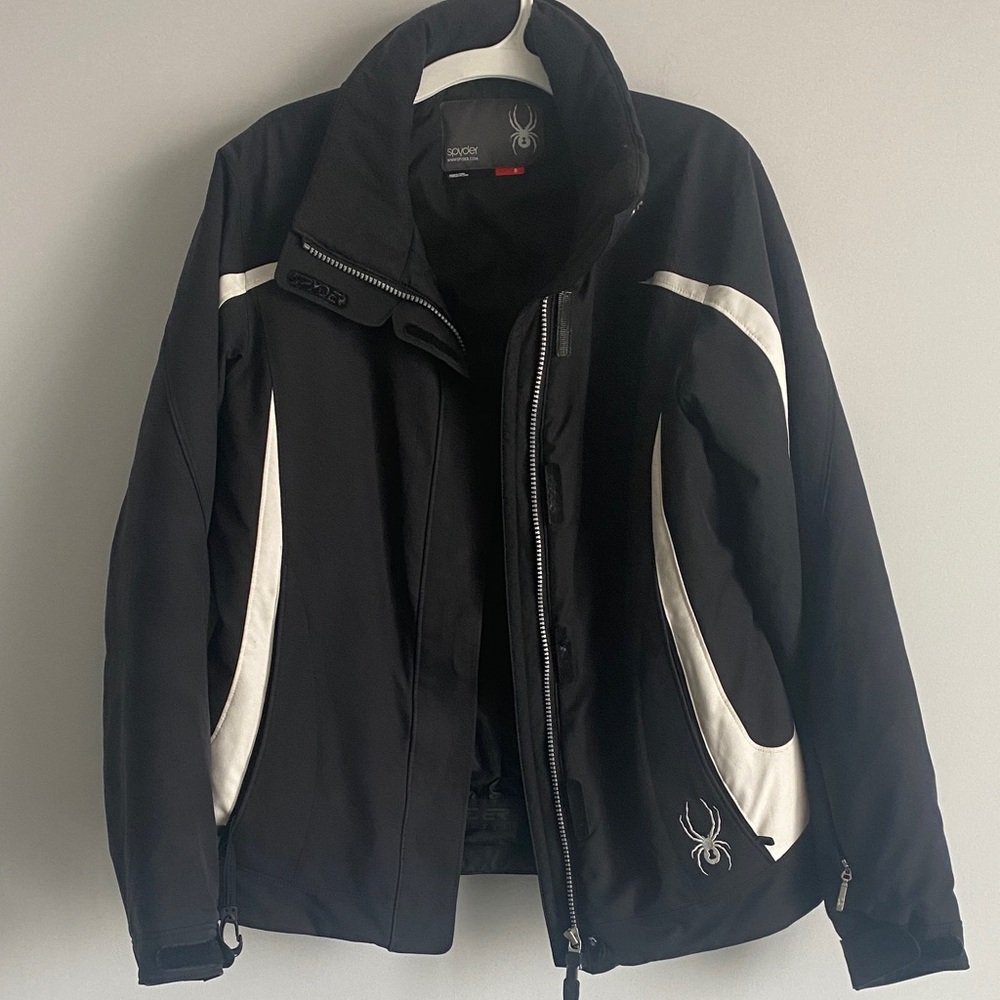 Spyder Men's Black and White Ski Jacket